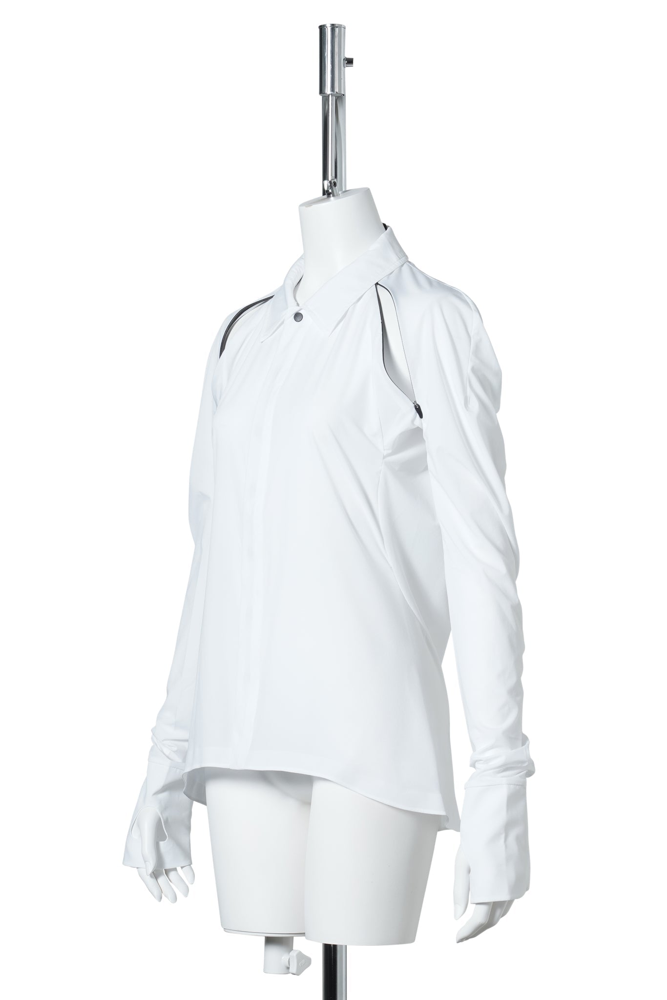 ZIP SHIRT / WHITE