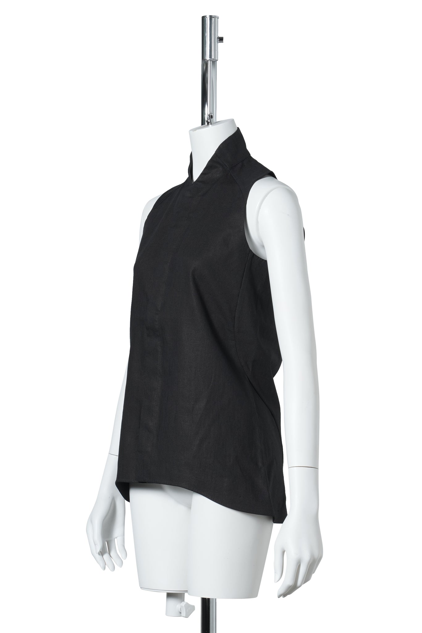 LINEN VEST / BLACK