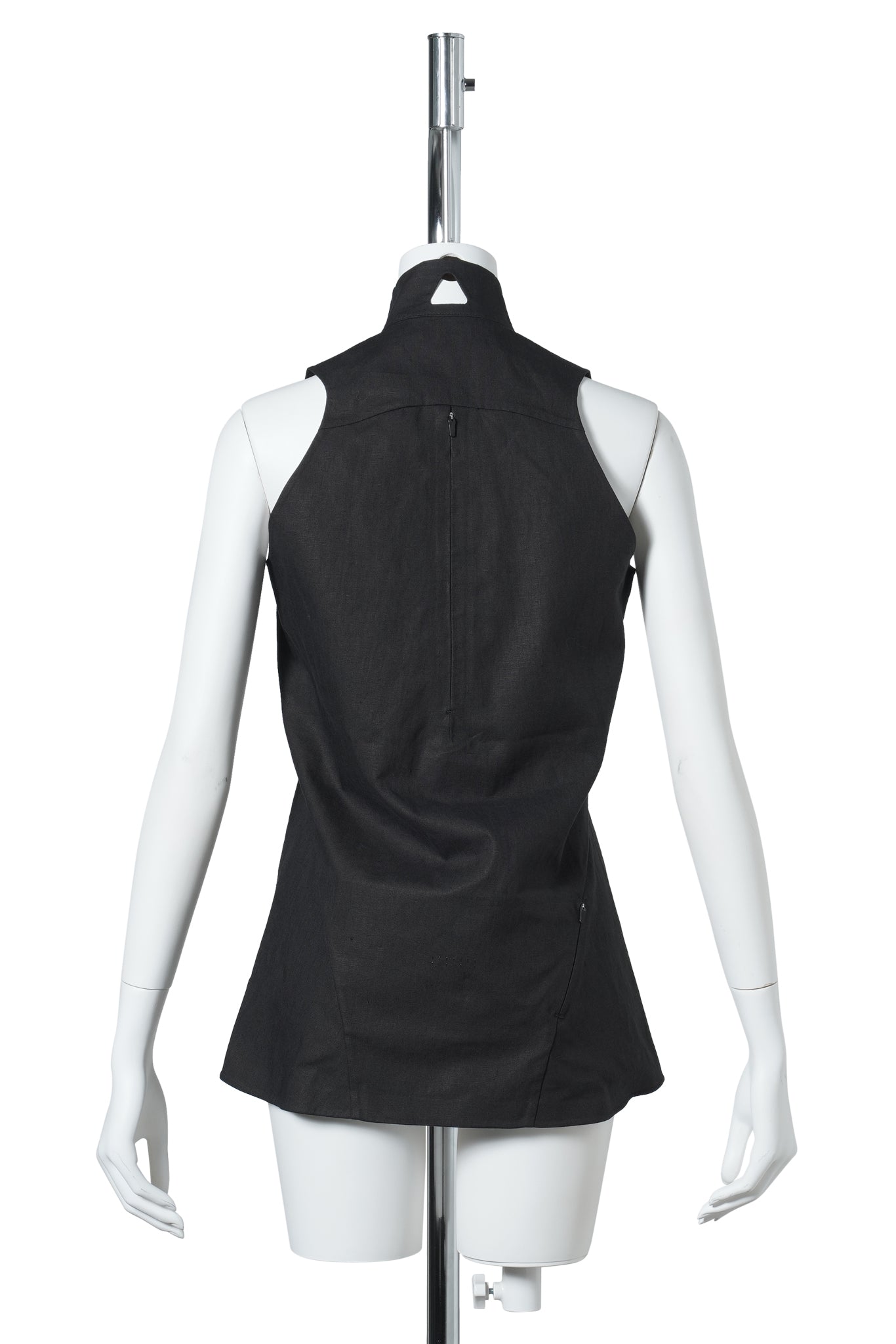 LINEN VEST / BLACK