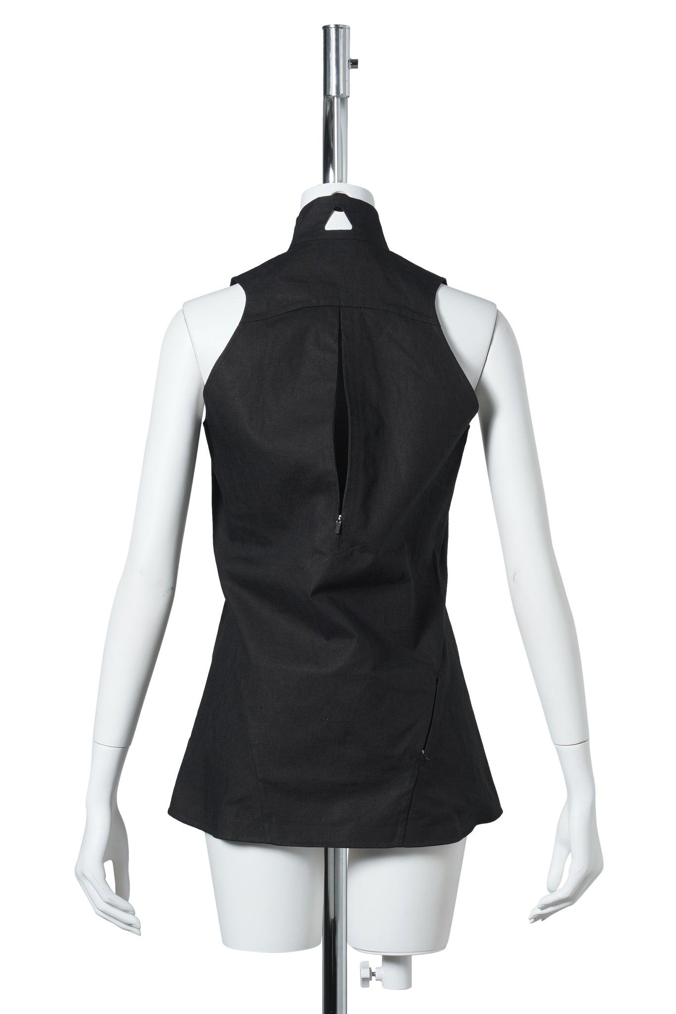 LINEN VEST / BLACK