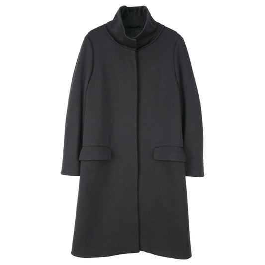 STAND COLLAR COAT / BLACK