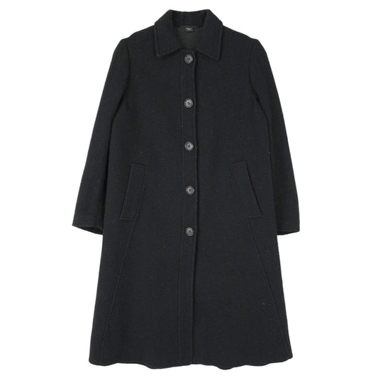 5 BUTTON COAT / BLACK