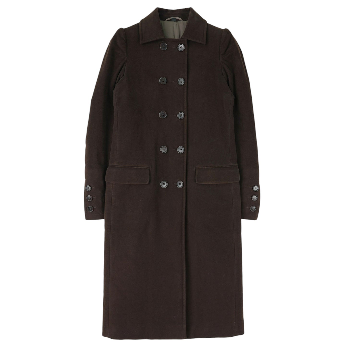 LONG COAT / DARK BROWN