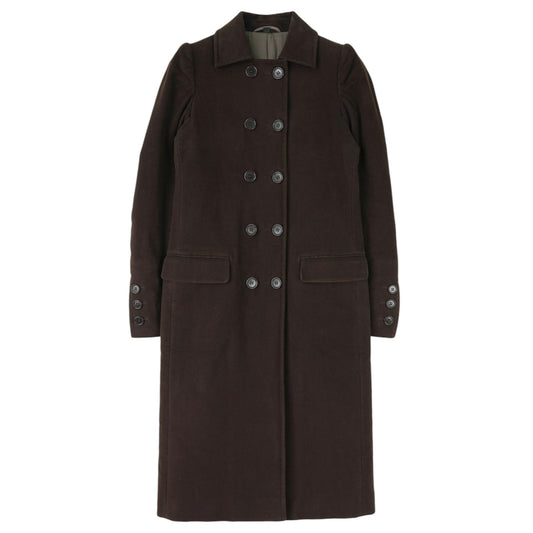 LONG COAT / DARK BROWN