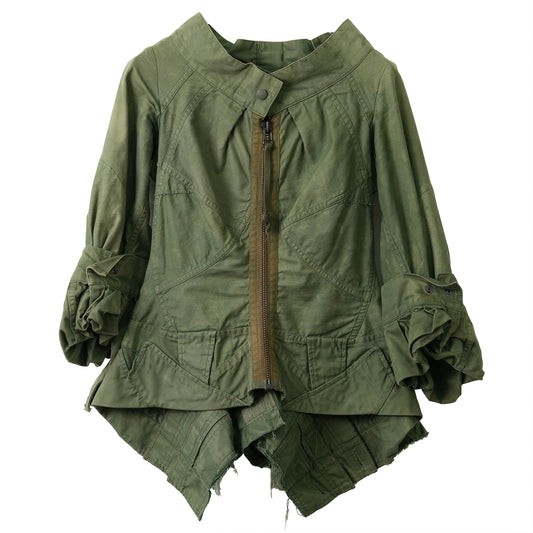 RECONSTRUCTED MILITARY BLOUSON / KHAKI