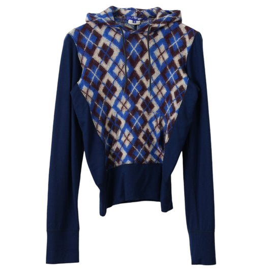 CHECK KNIT HOODIE / MULTI