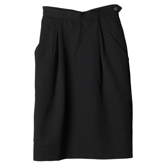WOOL SKIRT / BLACK