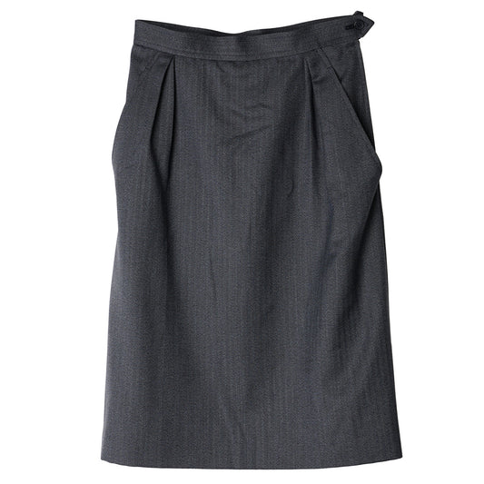 HERRINGBONE SKIRT / GREY