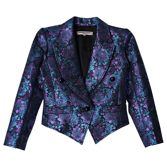 FLORAL METALLIC JACKET / MULTI