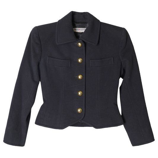 GOLD BUTTON JACKET / BLACK