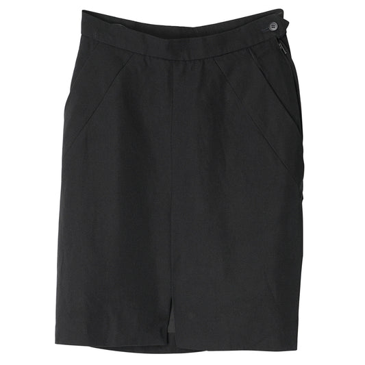 WOOL SKIRT / BLACK