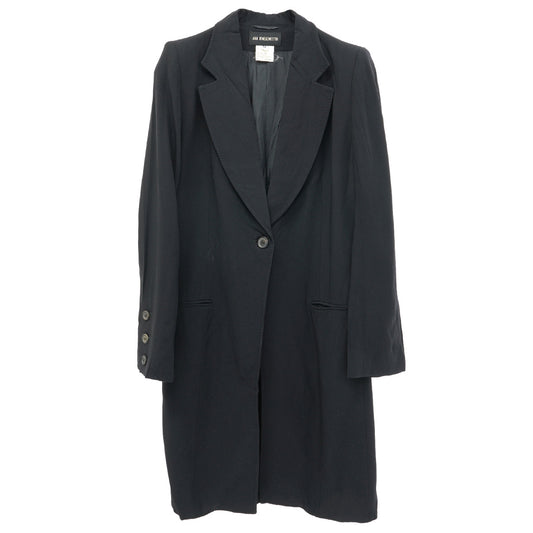 1 BUTTON LONG COAT / BLACK