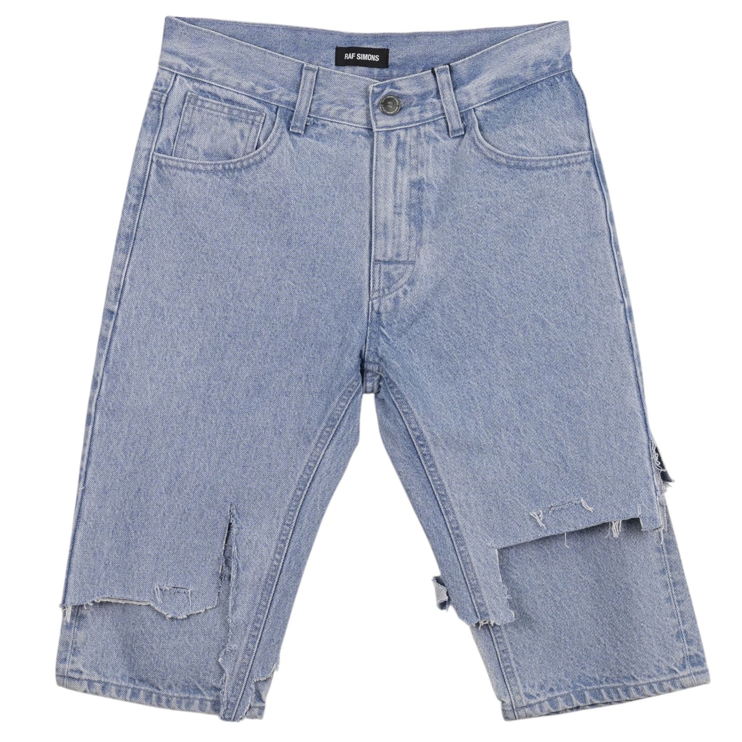 LAYERED HALF PANTS / LIGHT INDIGO