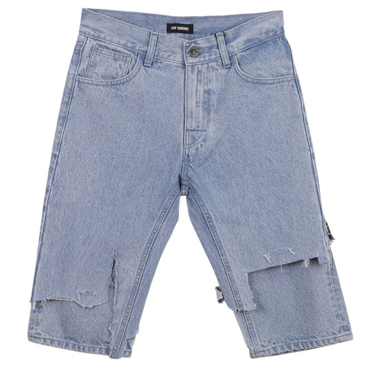 LAYERED HALF PANTS / LIGHT INDIGO