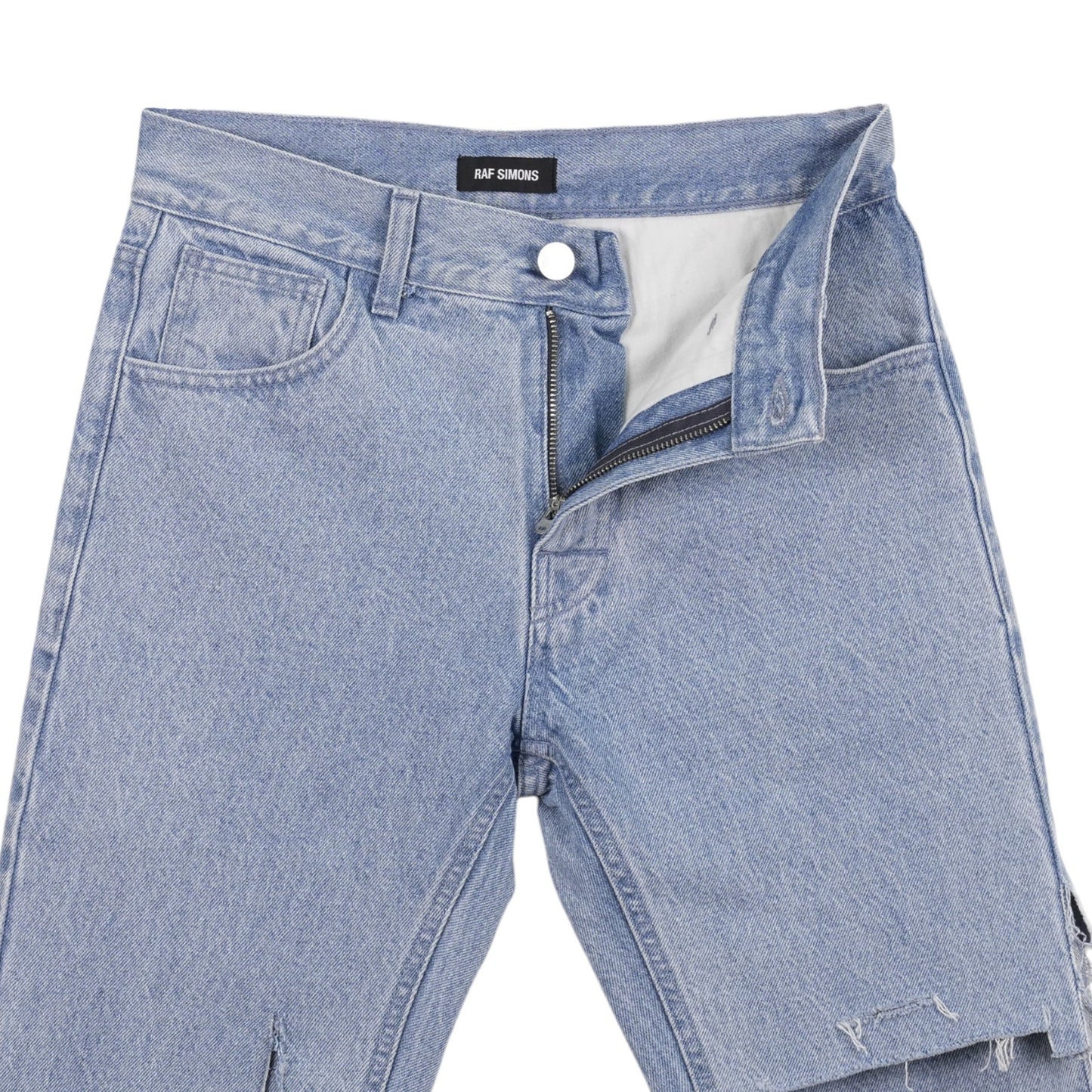 LAYERED HALF PANTS / LIGHT INDIGO