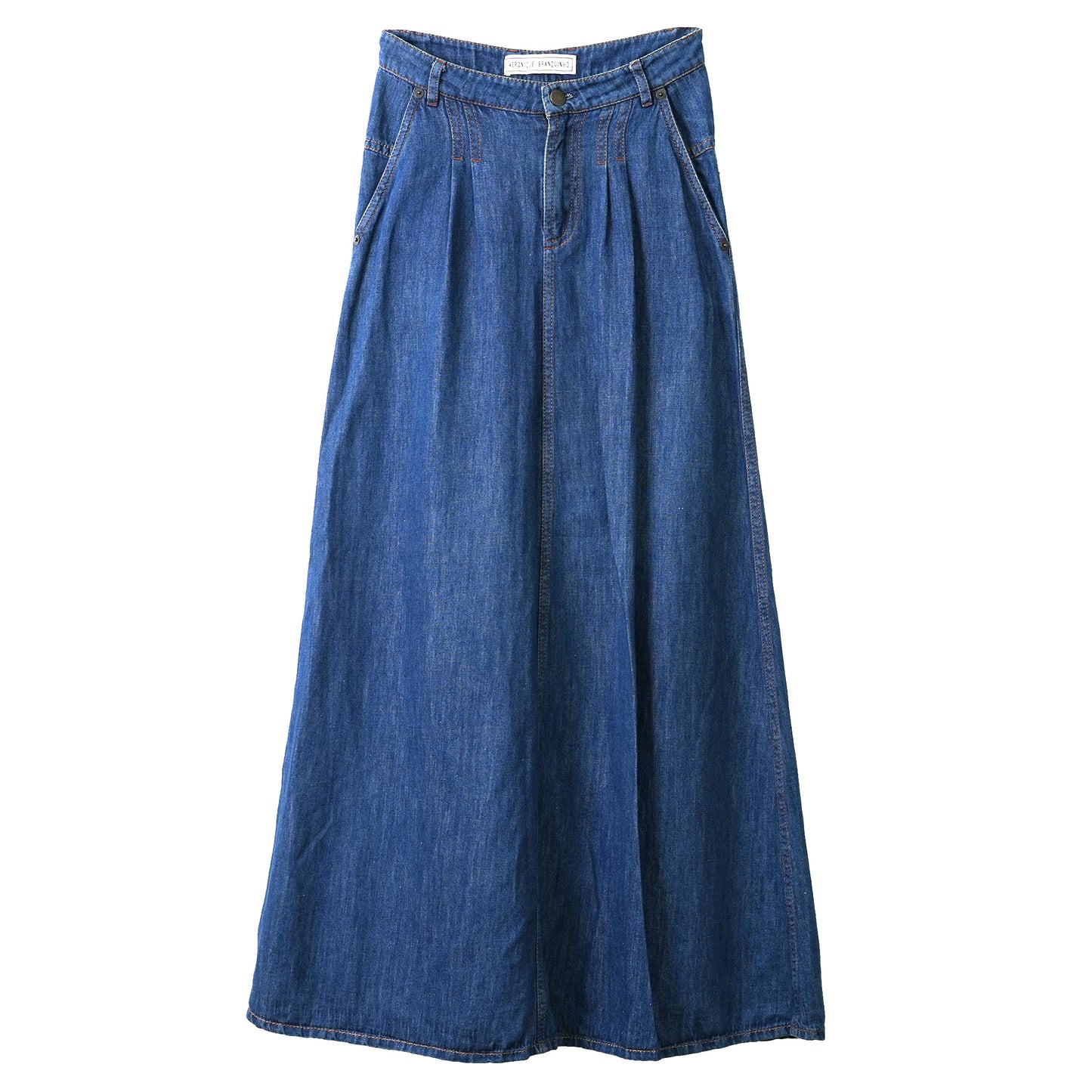 LONG DENIM SKIRT / INDIGO