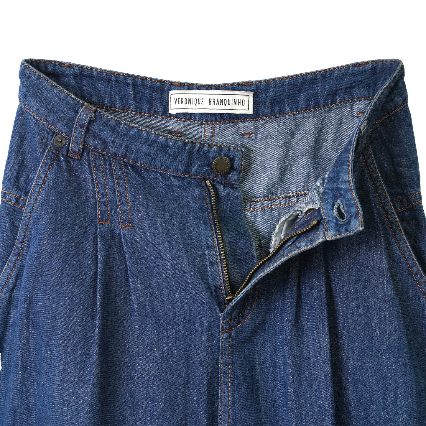 LONG DENIM SKIRT / INDIGO