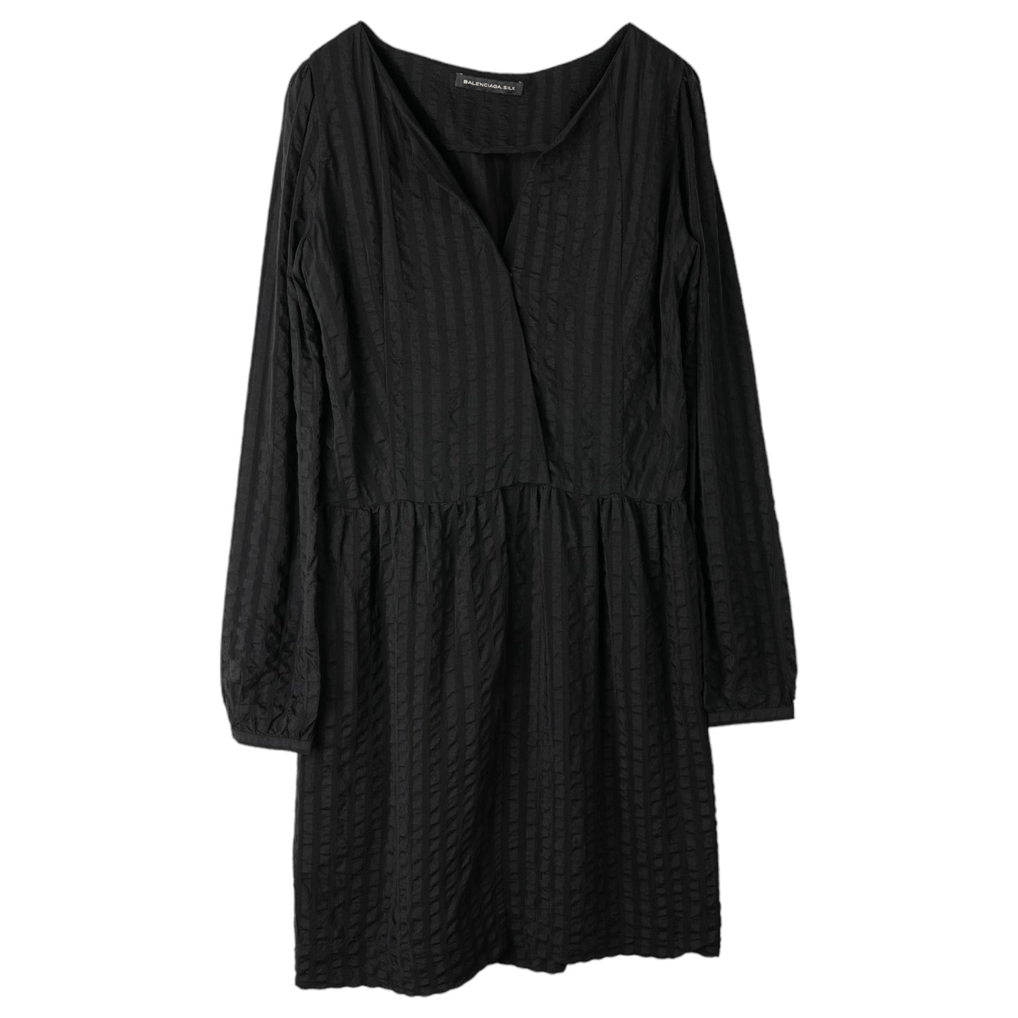 SEERSUCKER DRESS / BLACK