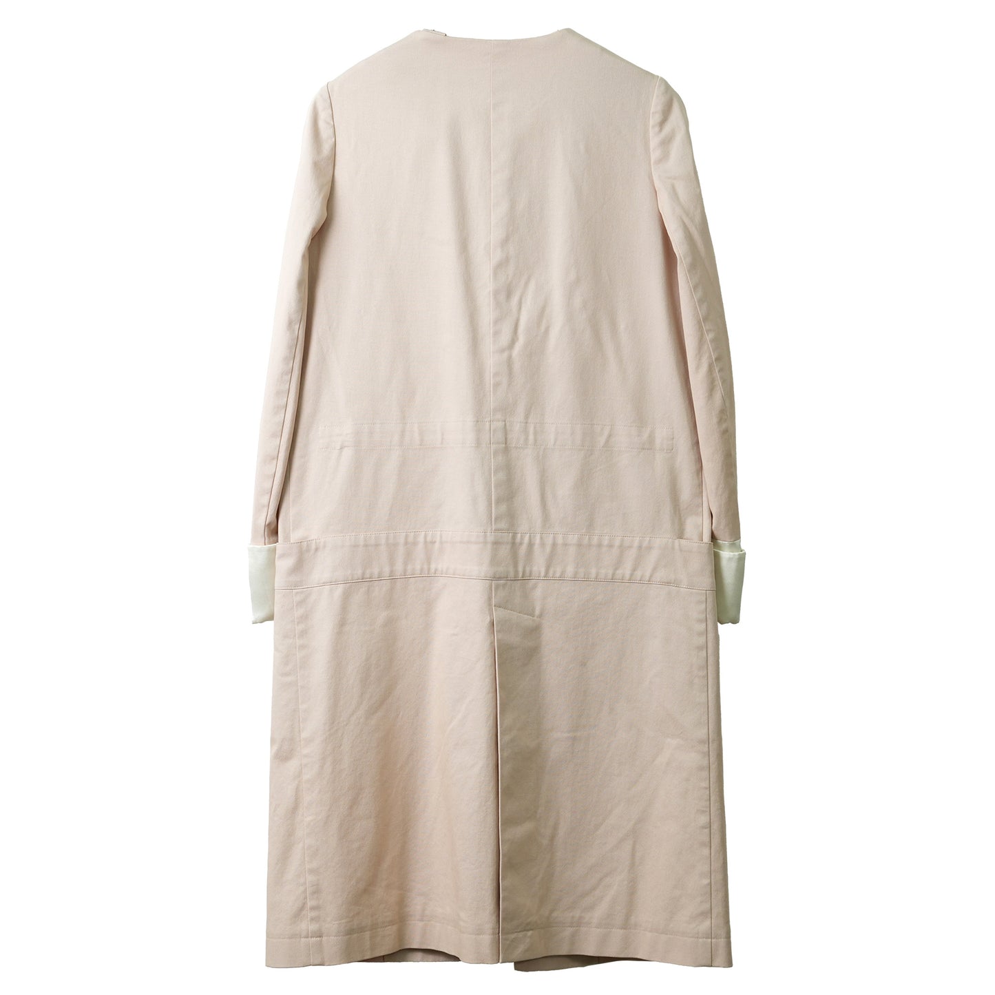 BUTTONLESS COAT / LIGHT PINK