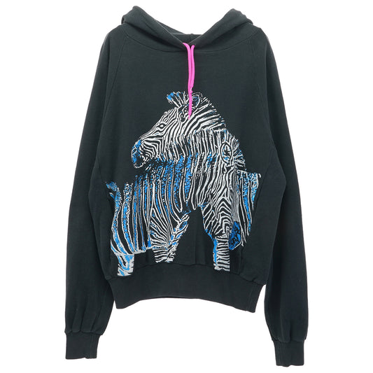 ZEBRA HOODIE / BLACK