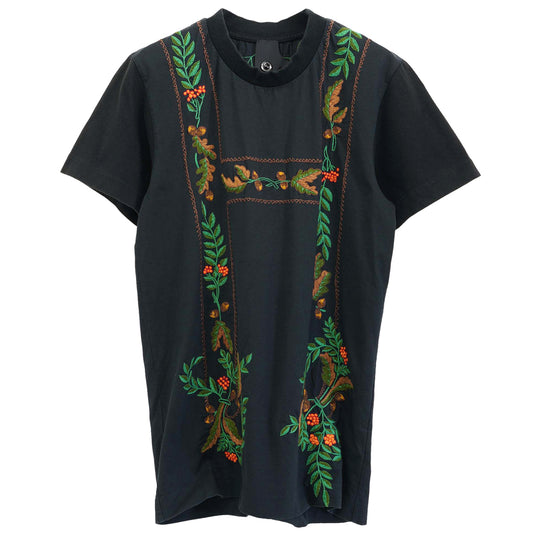 TYROLEAN TRIM T-SHIRT / BLACK