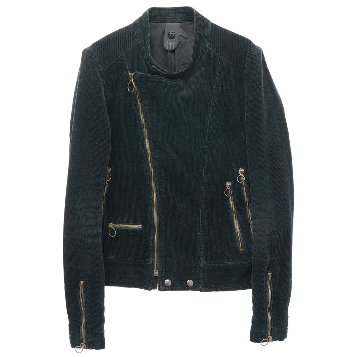 CORDUROY BIKER JACKET / BLACK