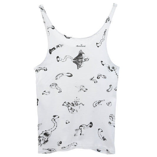 WORM PRINT CAMISOLE / WHITE