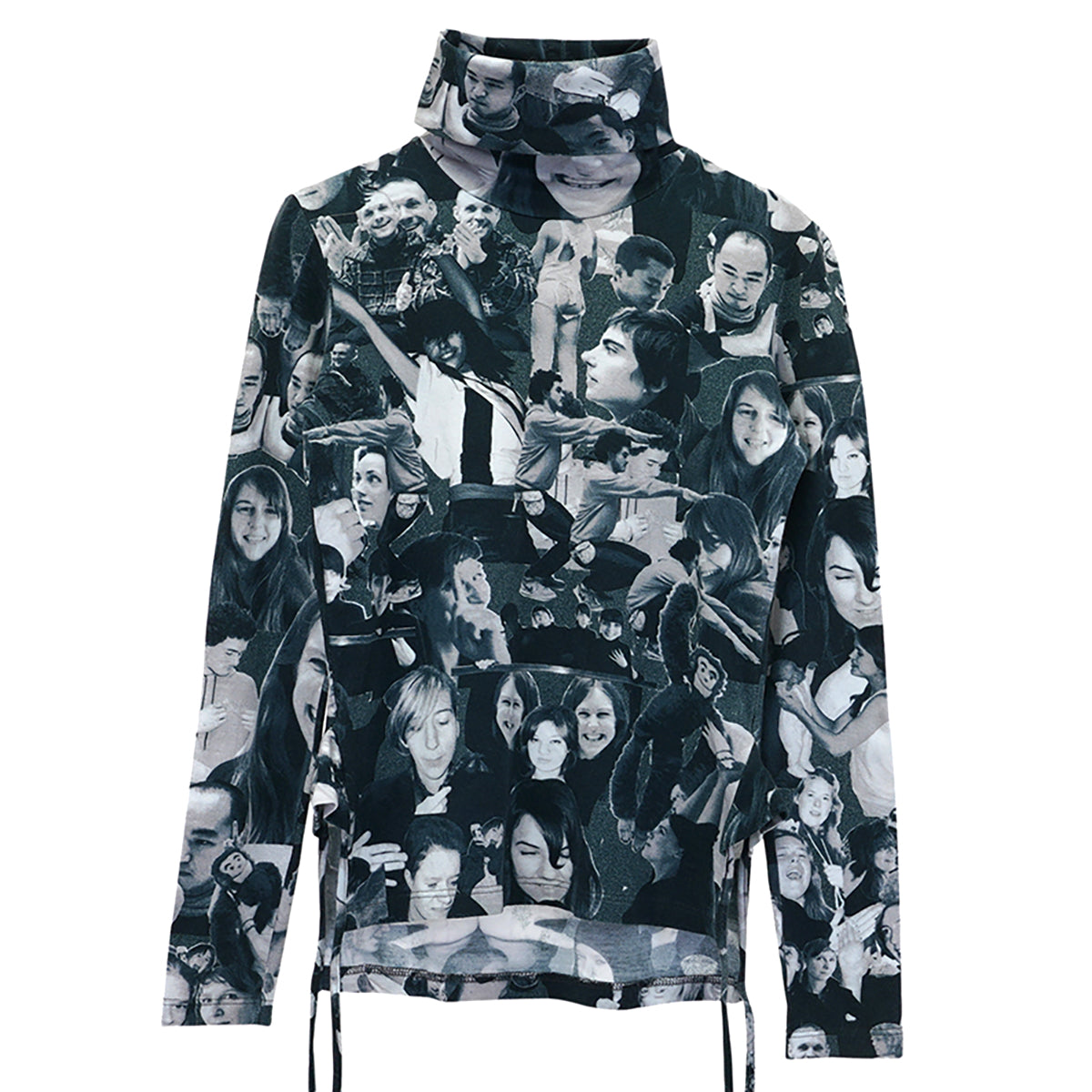 PHOTO PRINT TURTLE NECK TOP / MULTI