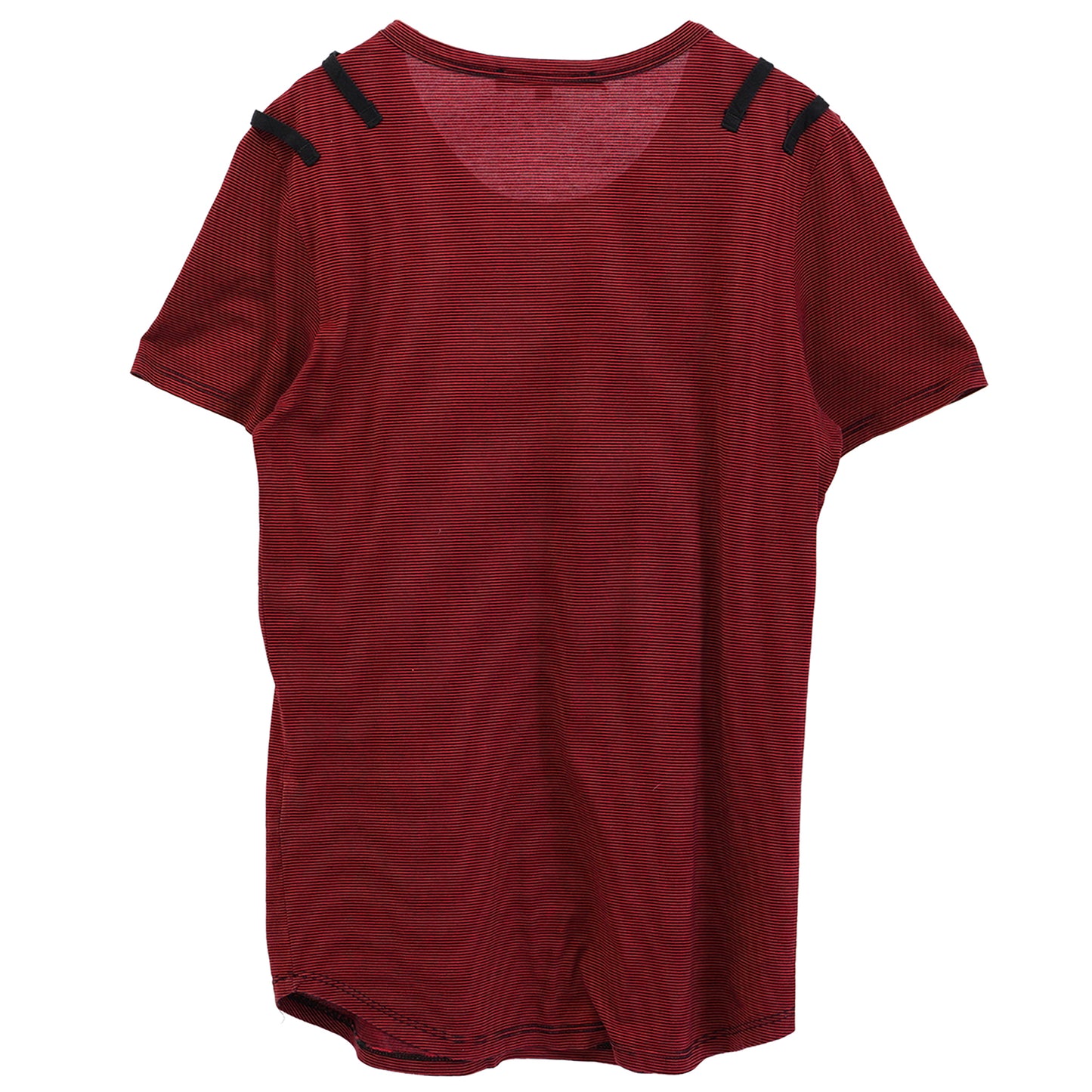 STRIPE T-SHIRT / RED&BLACK