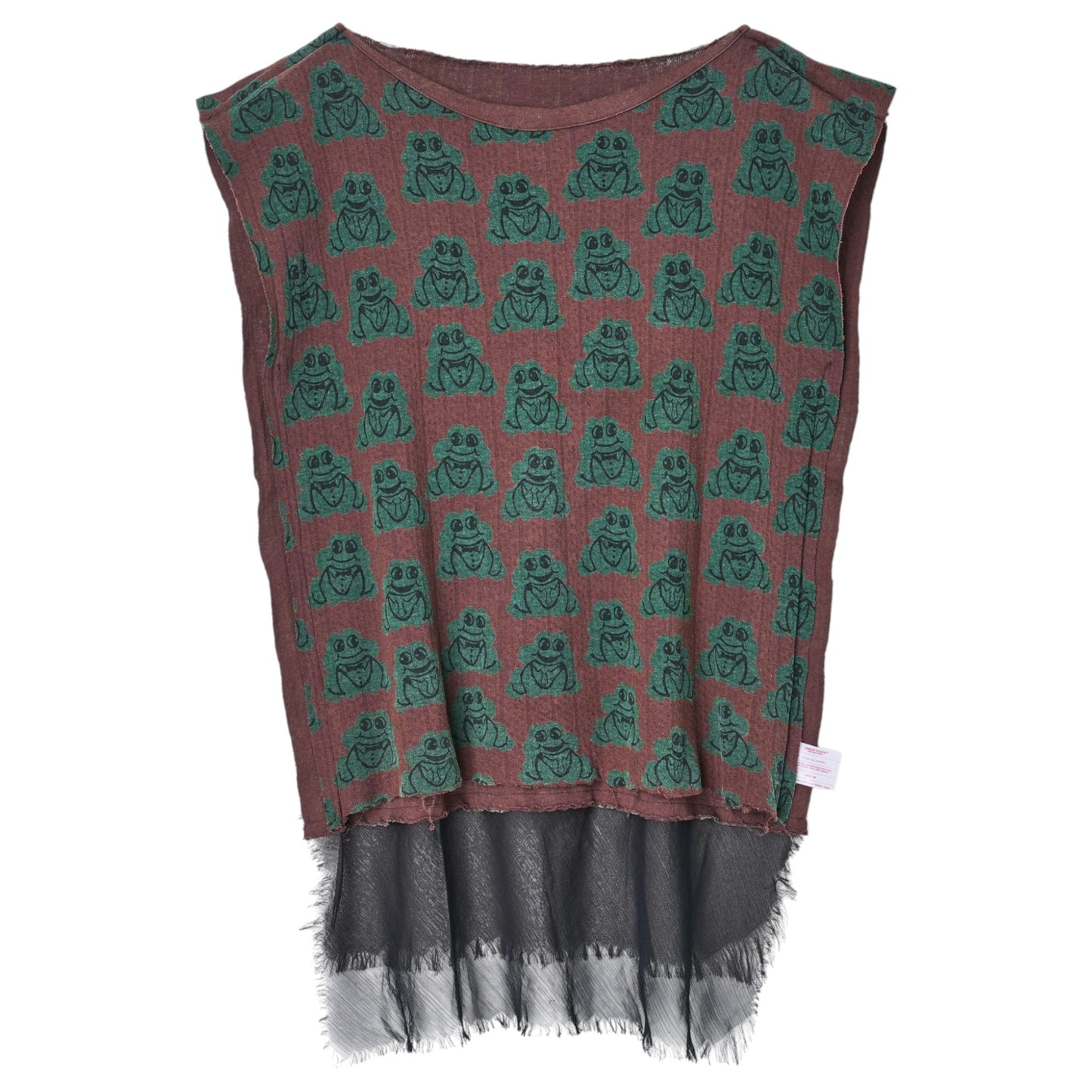 FROG PATTERN SLEEVELESS TOP / MULTI
