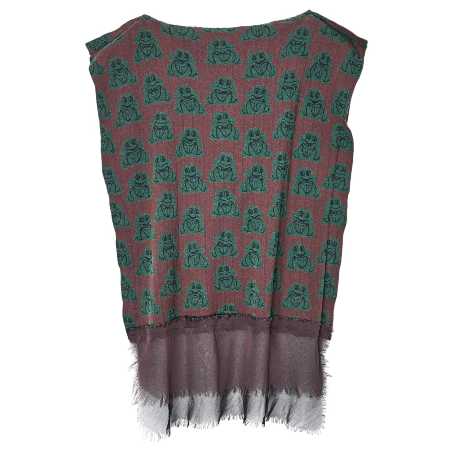 FROG PATTERN SLEEVELESS TOP / MULTI