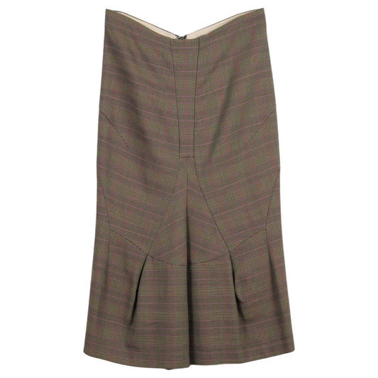 CHECK LONG SKIRT / MULTI