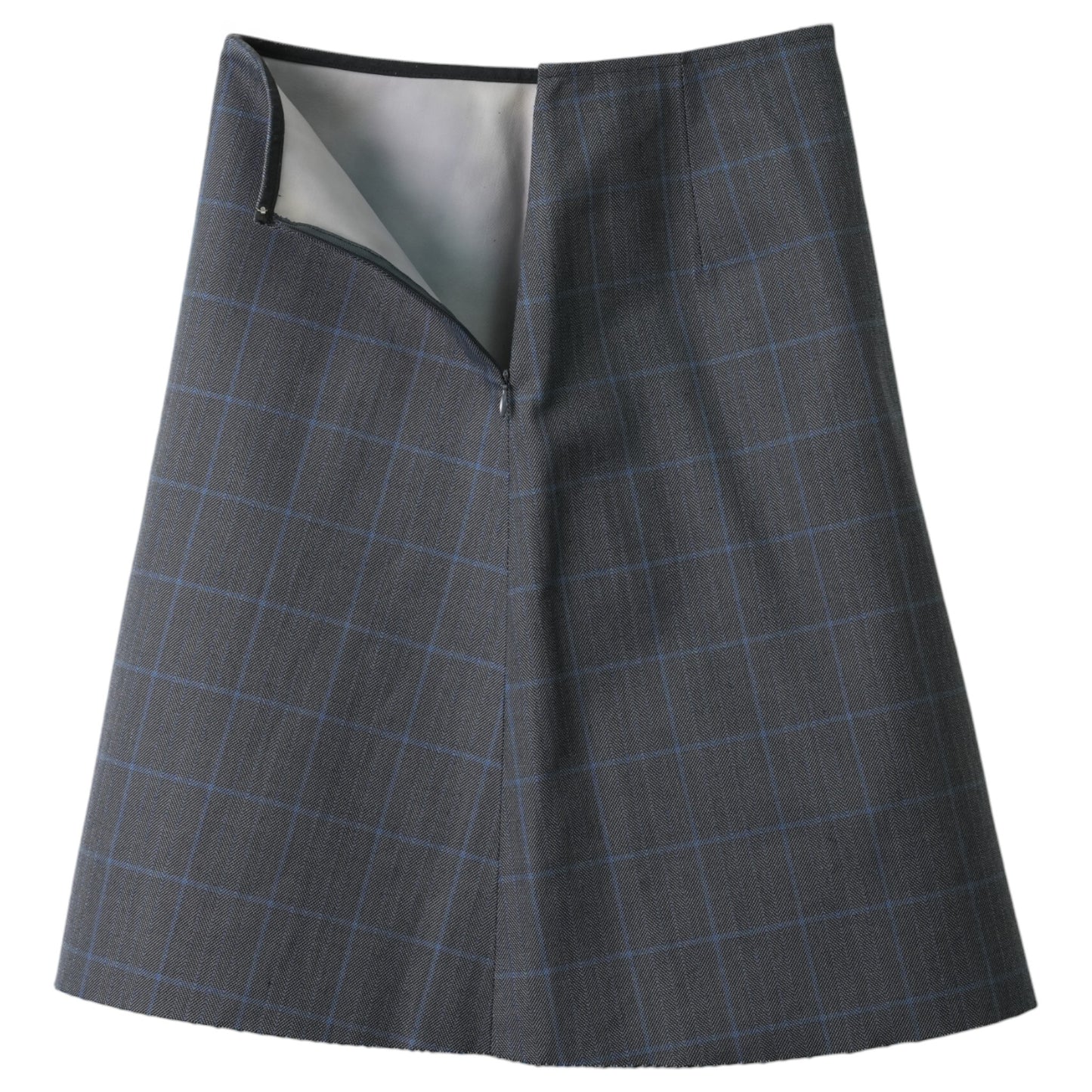 CHECK SKIRT / GREY