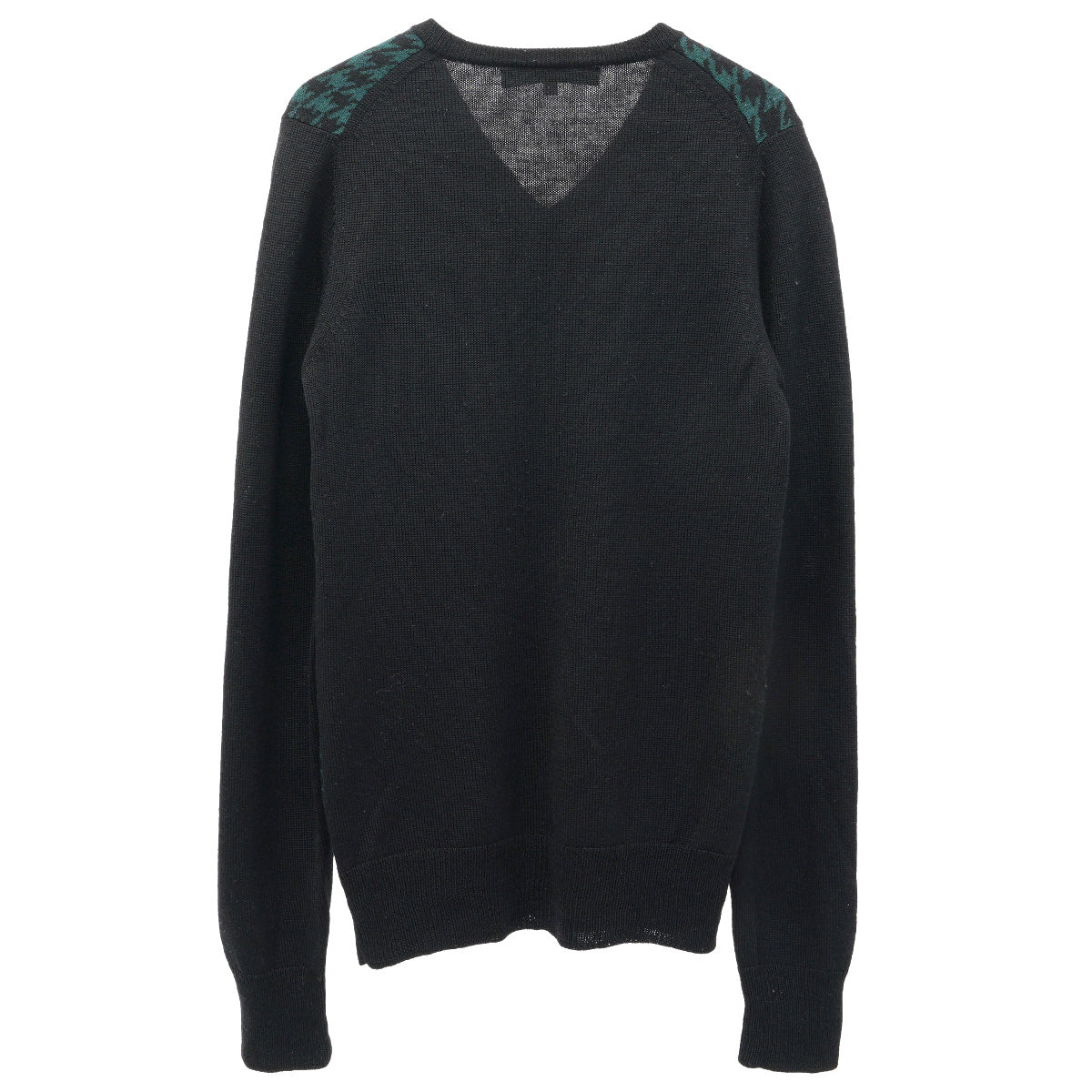 CHECK SWEATER / BLACK&GREEN