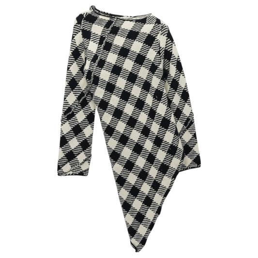 ASYMMETRY KNIT DRESS / BLACK&WHITE