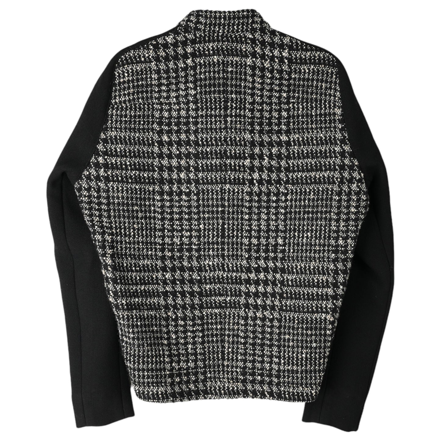 CHECK VARSITY JACKET / BLACK&GREY