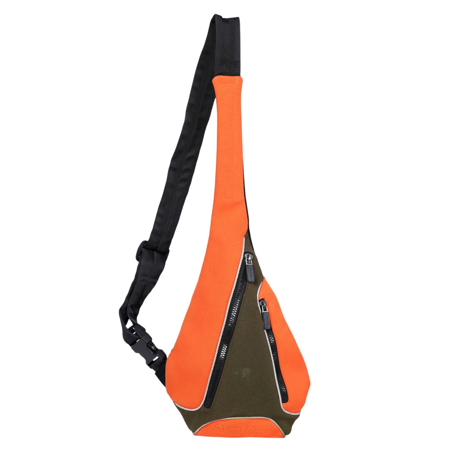 CROSSBODY BAG / ORANGE&KHAKI