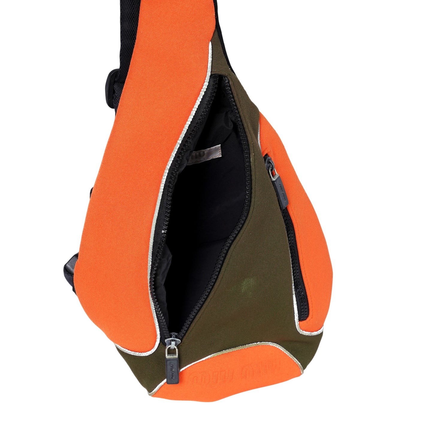 CROSSBODY BAG / ORANGE&KHAKI