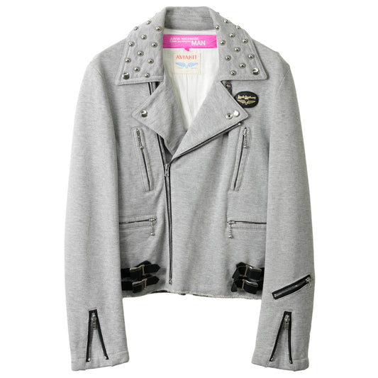 LEWIS LEATHERS COLLABORATION BIKER JACKET / GREY