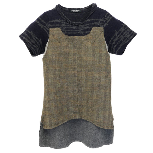 HYBRID KNIT DRESS / MULTI