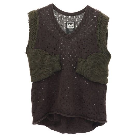 HYBRID KNIT VEST / MULTI