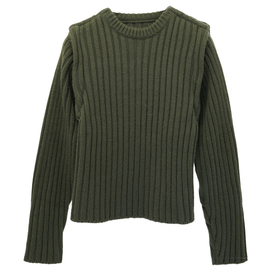 DETACHABLE MILITARY SWEATER / KHAKI