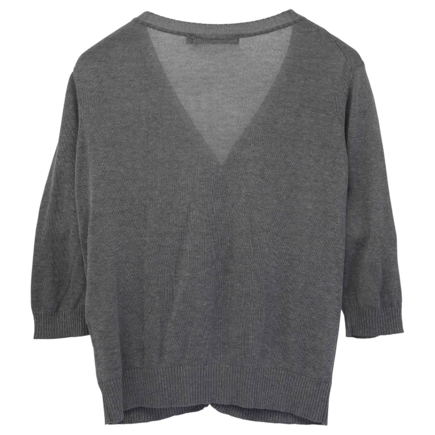 JEWEL BUTTON CARDIGAN / GREY