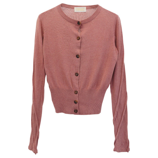 TWISTED SLEEVE CARDIGAN / PINK