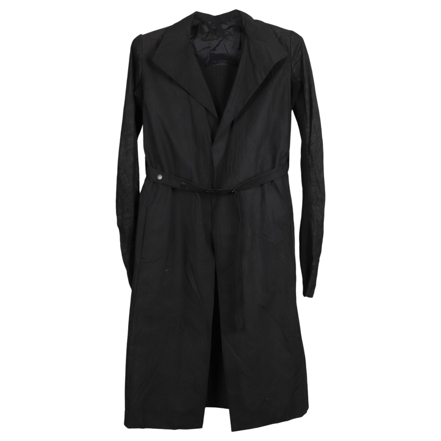 KNIT SLEEVE COAT / BLACK