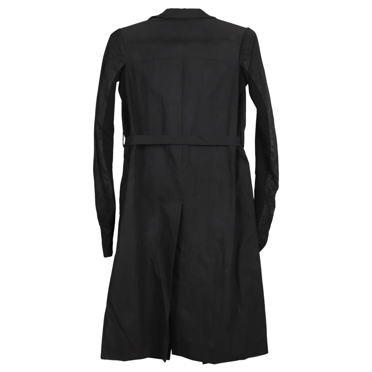 KNIT SLEEVE COAT / BLACK