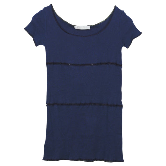 LONG T-SHIRT DRESS / NAVY
