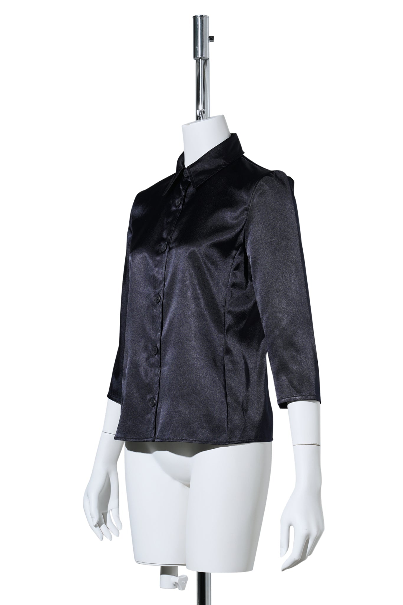 3/4 SLEEVE SHIRT / BLACK