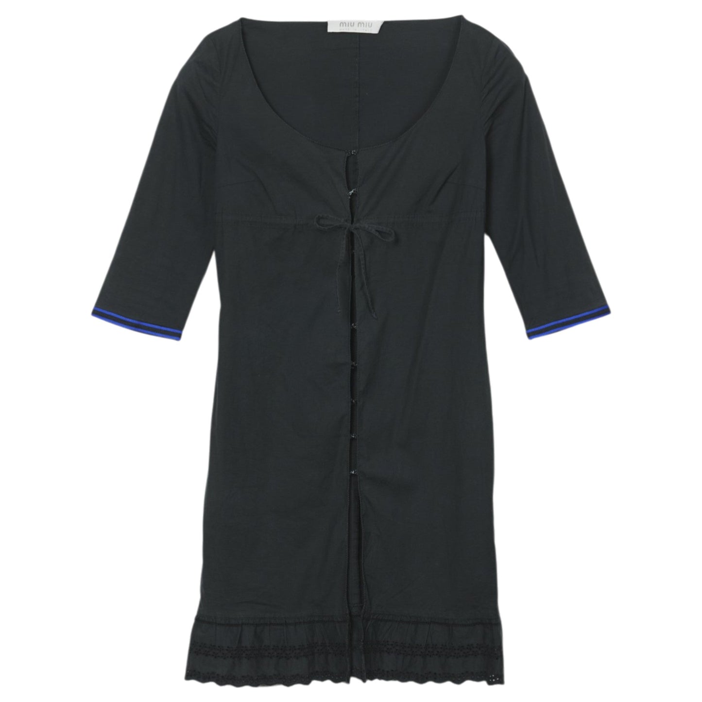 HALF SLEEVE DRESS / BLACK