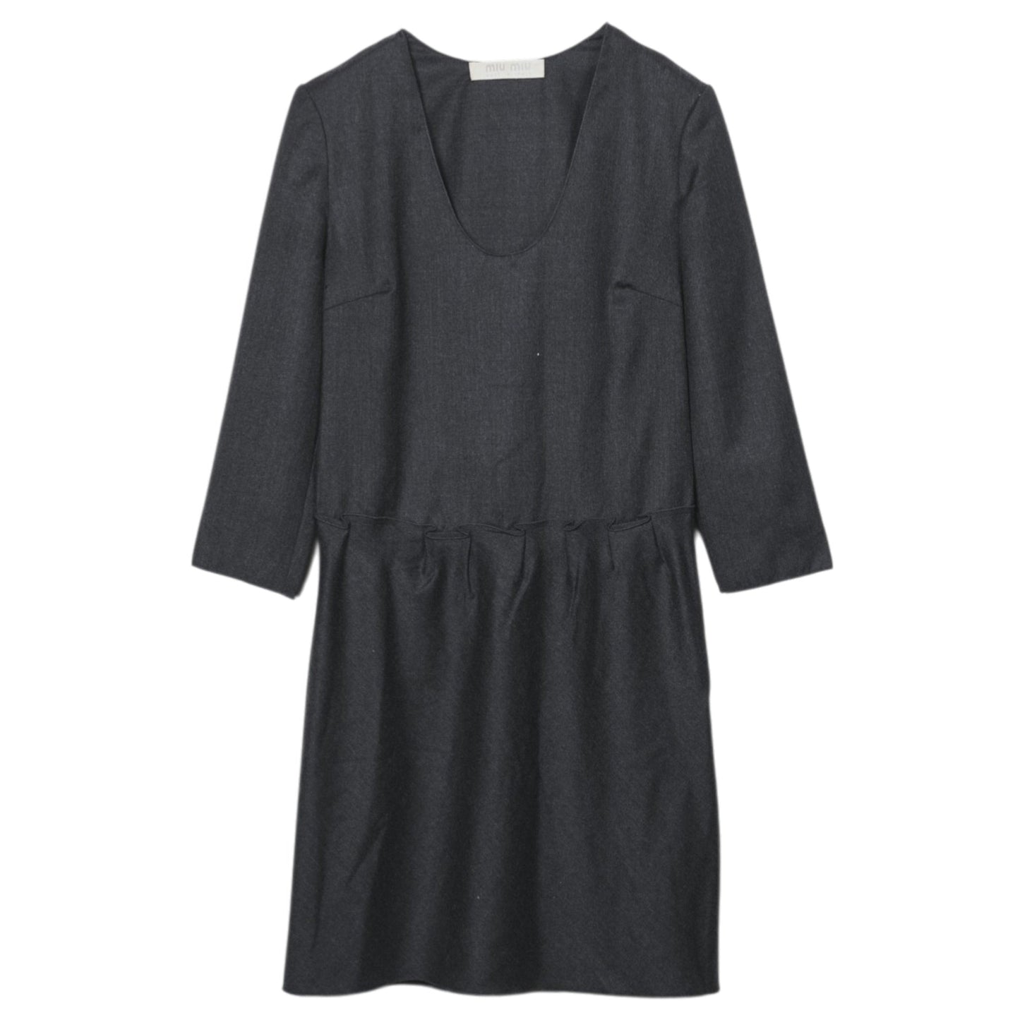 WOOL DRESS / CHARCOAL GREY